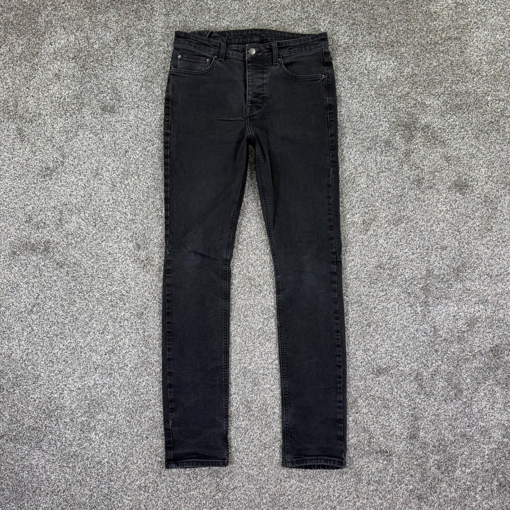 Ksubi Chitch Slim Tapered Fit Jeans Mens 32 Black Denim Casual Work Office